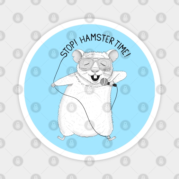 Hamster Time! | Animal Karaoke Collection Magnet by DrawingEggen